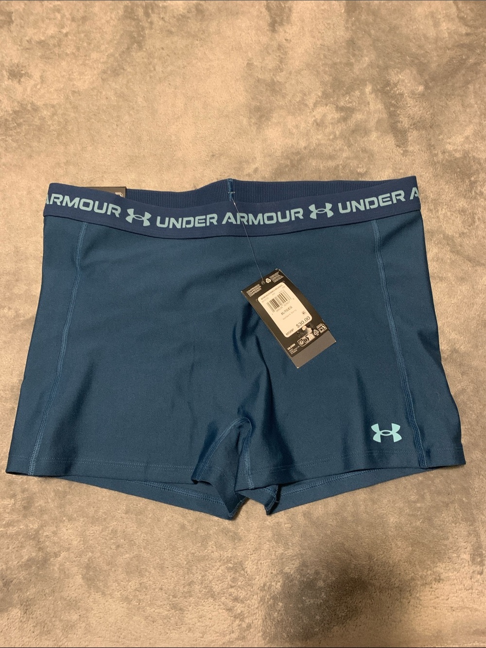 Under Armour Women's Blue Performance Spandex Shorts